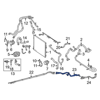 Mercedes-Benz OE - Center Drive Motor Battery Pack Coolant Hose