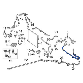 Mercedes-Benz OE - Drive Motor Battery Pack Coolant Hose