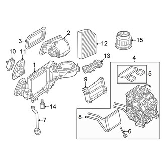 Mercedes-Benz OE - Air Conditioner & Heater - Evaporator & Heater Components