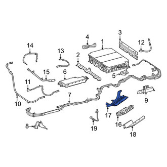 Mercedes-Benz OE - Upper Drive Motor Battery Pack Control Module Bracket