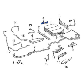 Mercedes-Benz OE - Right Drive Motor Battery Pack Bracket
