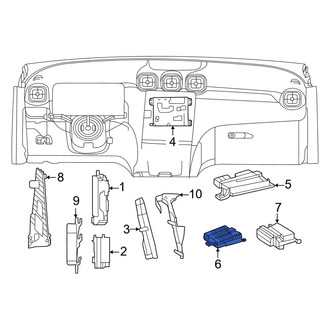 Mercedes-Benz OE - Front Infotainment Display Control Module