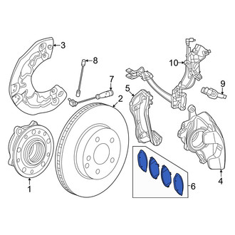 Mercedes-Benz OE - Front Disc Brake Pad Set