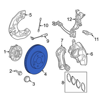 Mercedes-Benz OE - Rear Disc Brake Rotor