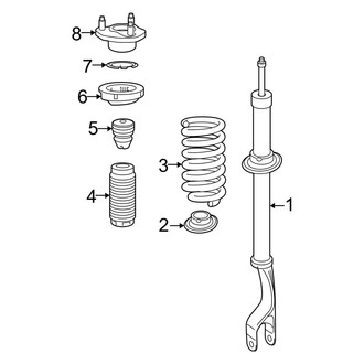 Mercedes-Benz OE - Front Suspension - Struts & Components