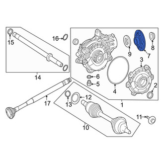 Mercedes-Benz OE - Front Drive Shaft Flange Yoke