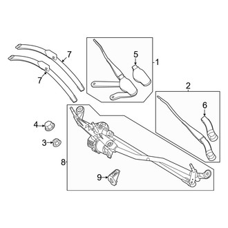 Mercedes-Benz OE - Windshield - Wiper Components
