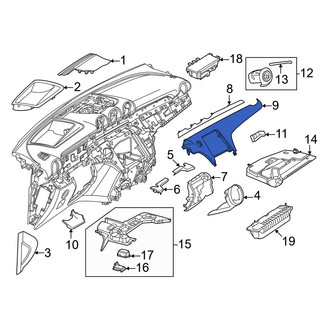 Mercedes-Benz OE - Right Instrument Panel Trim Panel