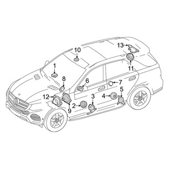 Mercedes-Benz OE - Console - Sound System (Sport Utility 254.687 Body Code)