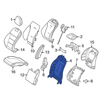 Mercedes-Benz OE - Front Right Outer Seat Back Frame