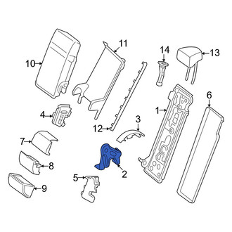 Mercedes-Benz OE - Rear Center Right Seat Hinge