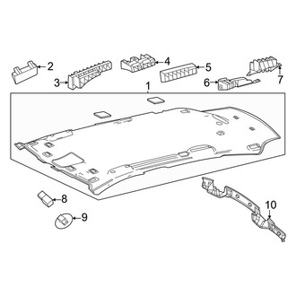 Mercedes-Benz OE - Roof - Interior Trim (W/O Panoramic Roof Headliner & Components)