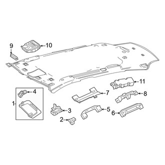 Mercedes-Benz OE - Roof - Interior Trim (W/O Panoramic Roof Sunvisor, Grip Handle & Lamps)