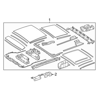 Mercedes-Benz OE - Roof - Sunroof (With Panoramic Roof Sunroof Assembly), (Sport Utility 254.646 Body Code / 254.647 Body Code)