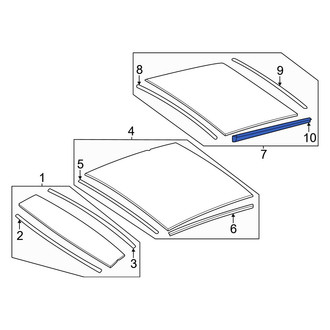 Mercedes-Benz OE - Left Sunroof Guide Jaw