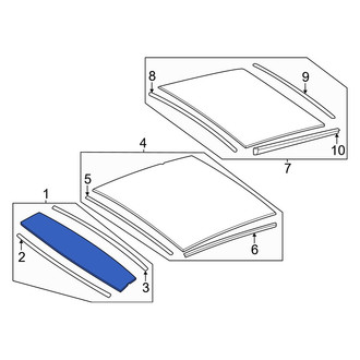 Mercedes-Benz OE - Front Sunroof Glass