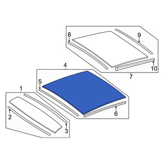 Mercedes-Benz OE - Center Sunroof Glass