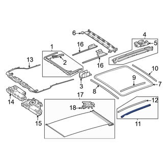 Mercedes-Benz OE - Left Outer Sunroof Frame Seal