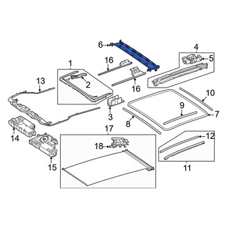 Mercedes-Benz OE - Sunroof Opening Trim
