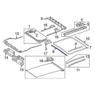 Mercedes-Benz OE - Front Sunroof Frame Seal