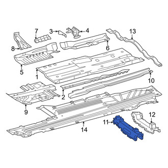 Mercedes-Benz OE - Front Left Seat Track Reinforcement