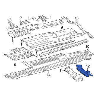 Mercedes-Benz OE - Rear Left Seat Track Reinforcement