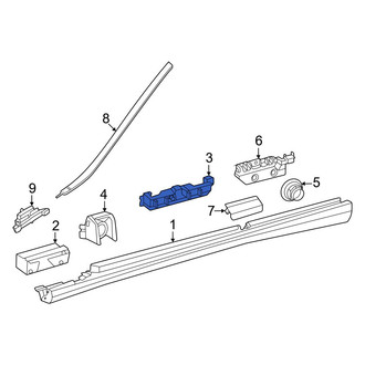 Mercedes-Benz OE - Rear Rocker Panel Molding Clip