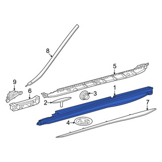 Mercedes-Benz OE - Left Rocker Panel Guard