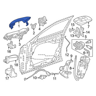 Mercedes-Benz OE - Front Left Outer Exterior Door Handle