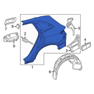 Mercedes-Benz OE - Rear Left Outer Quarter Panel