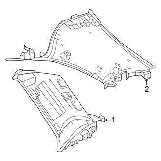 Mercedes-Benz OE - Quarter Panel - Interior Trim (Upper Trim)