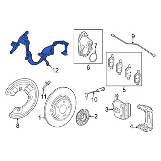 Mercedes-Benz OE - Front Right ABS Wheel Speed Sensor Wiring Harness