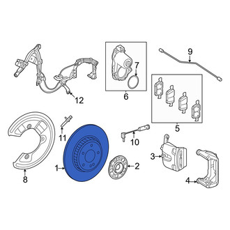 Mercedes-Benz OE - Rear Disc Brake Rotor