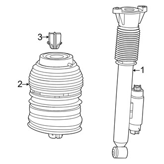 Mercedes-Benz OE - Rear Suspension - Shocks & Components (With Self Leveling)
