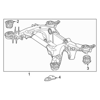 Mercedes-Benz OE - Rear Suspension Subframe Crossmember