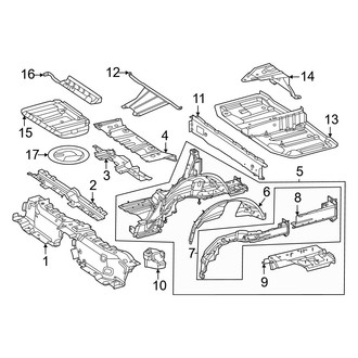 Mercedes-Benz OE - Rear Body & Floor - Floor & Rails (Sport Utility 254.646 Body Code / 254.647 Body Code)