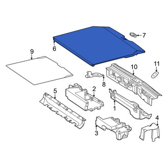 Mercedes-Benz OE - Rear Floor Storage Compartment Lid