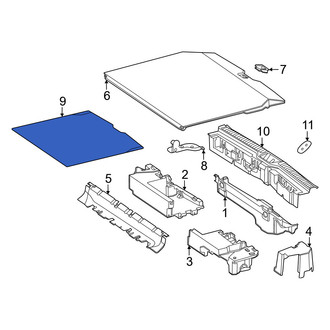 Mercedes-Benz OE - Rear Floor Cover Panel