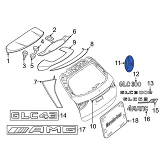 Mercedes-Benz OE - Front Left Fender Emblem
