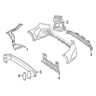 Mercedes-Benz OE - Rear Bumper - Bumper & Components (With AMG Line Inner Components)