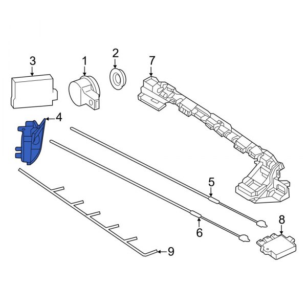 Blind Spot Detection System Warning Sensor Bracket