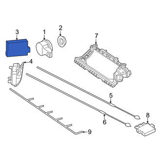 Mercedes-Benz OE - Rear Blind Spot Detection System Warning Sensor