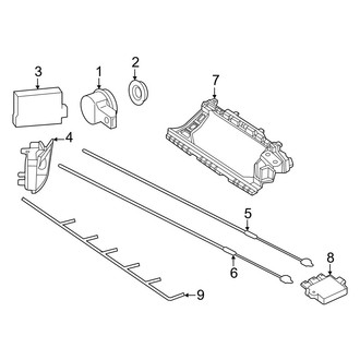 Mercedes-Benz OE - Rear Bumper - Electrical Components
