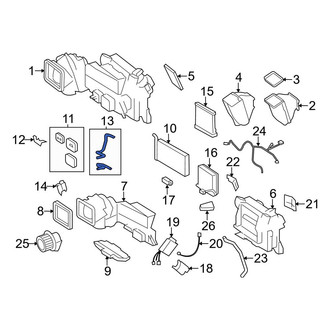 Mercedes-Benz OE - HVAC Heater Hose