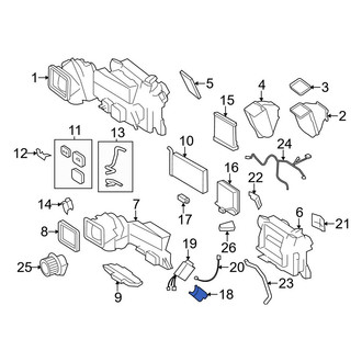 Mercedes-Benz OE - Front HVAC Blend Door Actuator