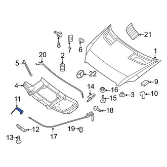 Mercedes-Benz OE - Front Upper Hood Latch