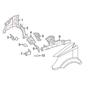 Mercedes-Benz OE - Fender - Structural Components & Rails (Extended Cargo Van / Standard Cargo Van)