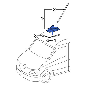 Mercedes-Benz OE - Radio Antenna Assembly
