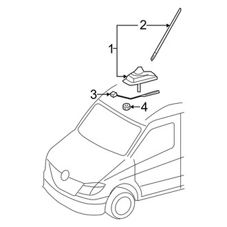 Mercedes-Benz OE - Electrical - Antenna (Extended Cargo Van / Standard Cargo Van)