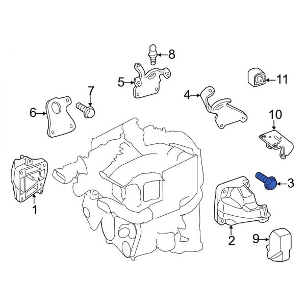 Engine Mount Bolt